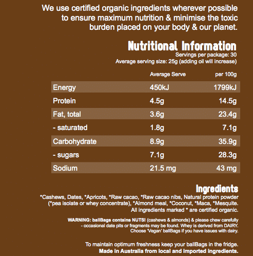 Ballbags-nutritonal-information