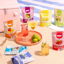 Protein Water flavours by the beach