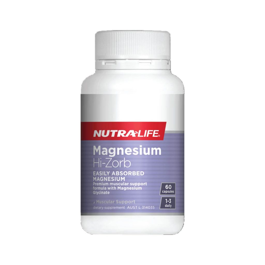 NutraLife Magnesium HiZorb 60 capsules Cost Price Supplements Australia