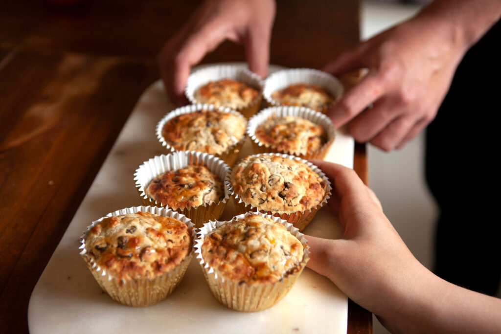 Fruit Cake protein muffins