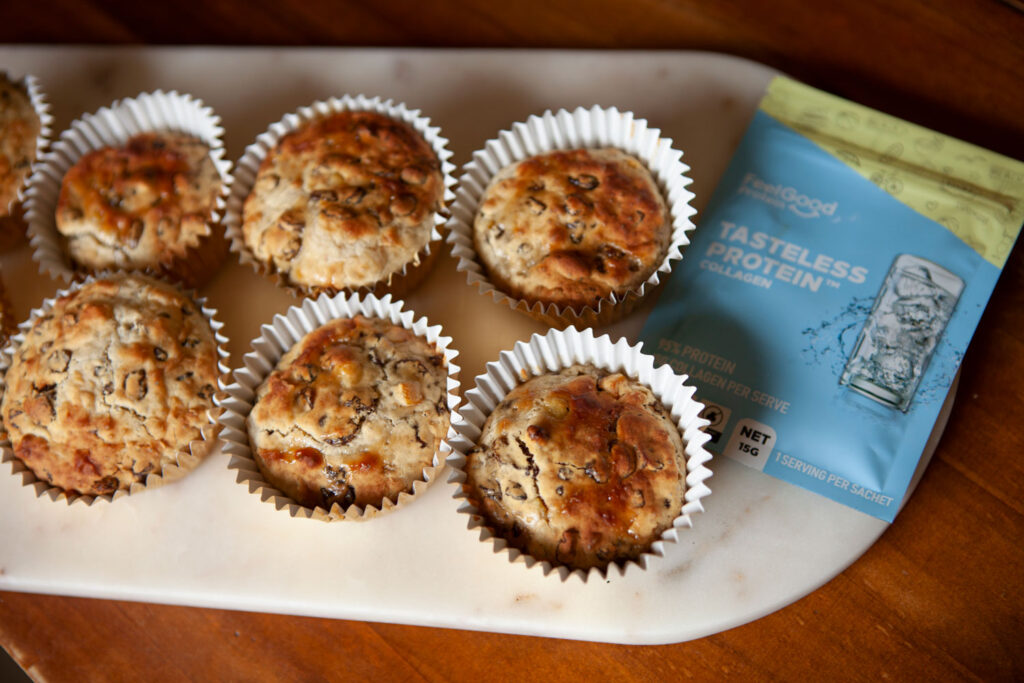 Fruit Cake protein muffins