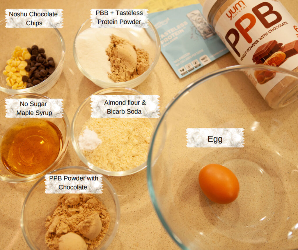 Peanut Choc Chip Protein Cookies Ingredients