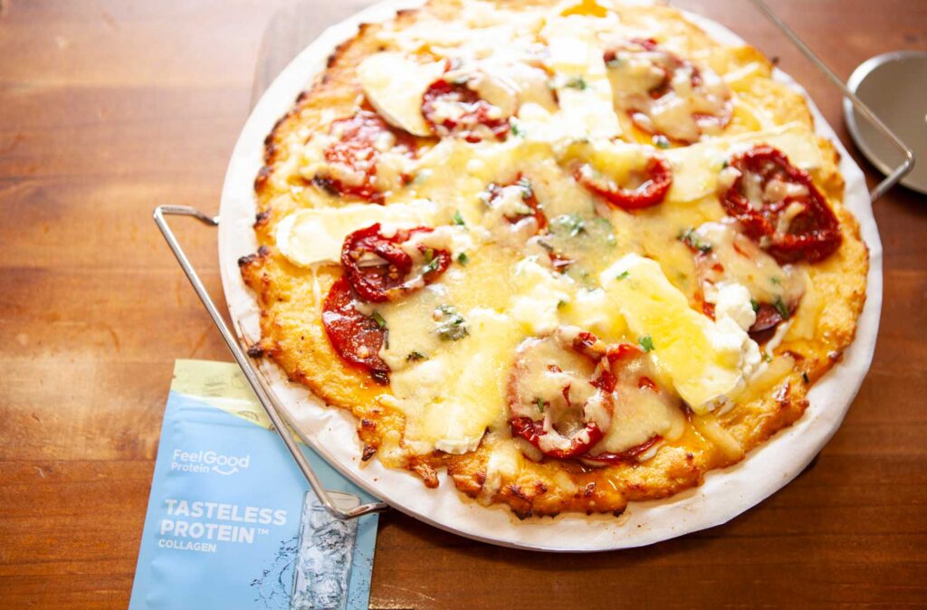 Cauliflower Protein Pizza