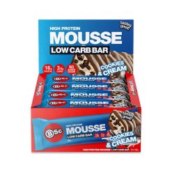 BSC High Protein Low Carb Mousse Bar - Cookies and Cream Flavour