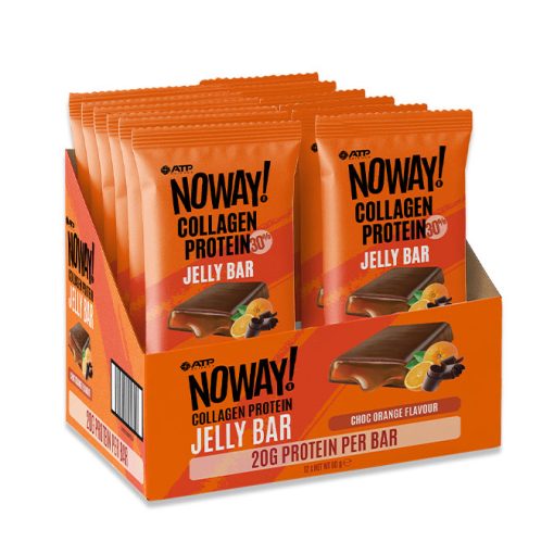 Noway Collagen Protein Jelly Bar Box of 12 - Choc Orange