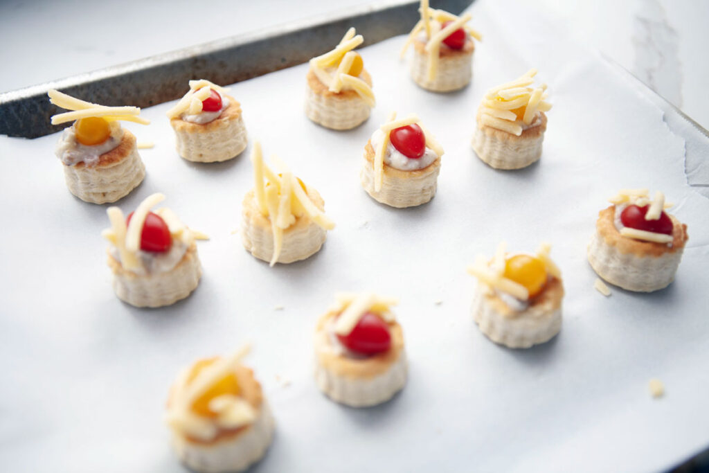 Tiny Christmas vol-au-vents