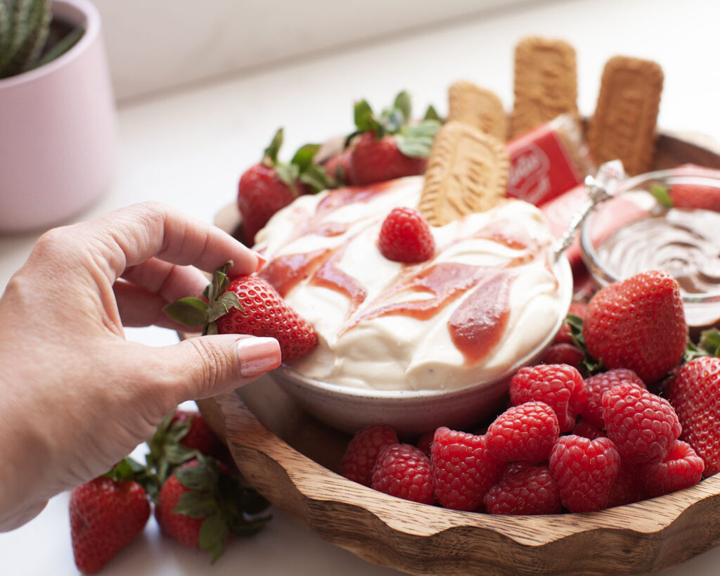 Dipping the Strawberry