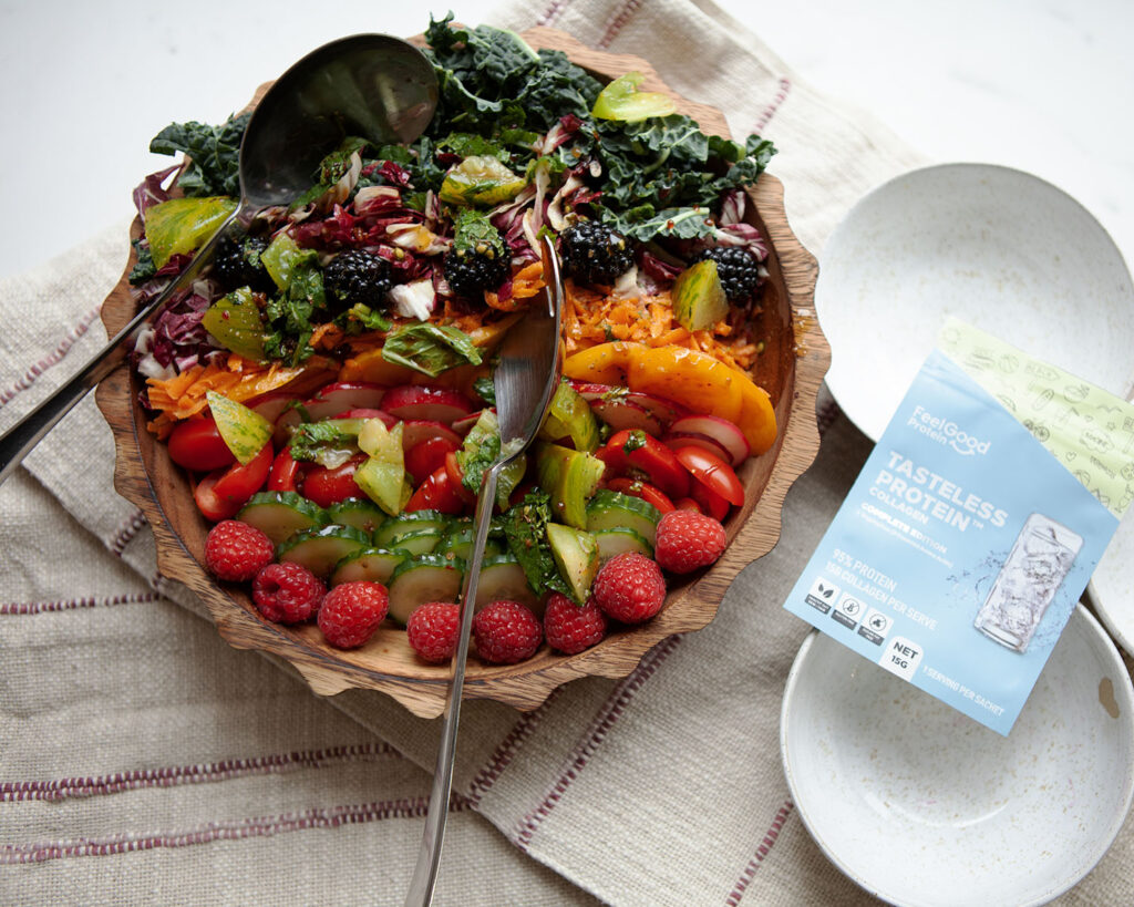 Rainbow Salad with Tasteless Protein