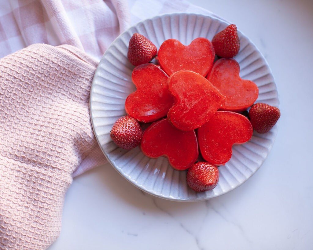 Raspberry Jelly Cakes Served