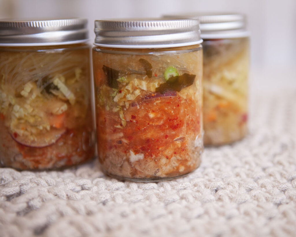 Feel Good Noodle Jars After Water Poured