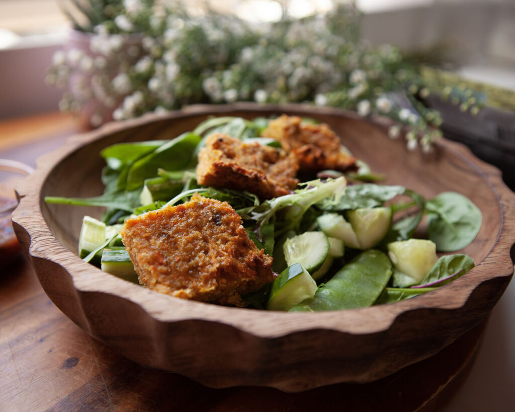 Sweet Potato Hashbrown Bake Served