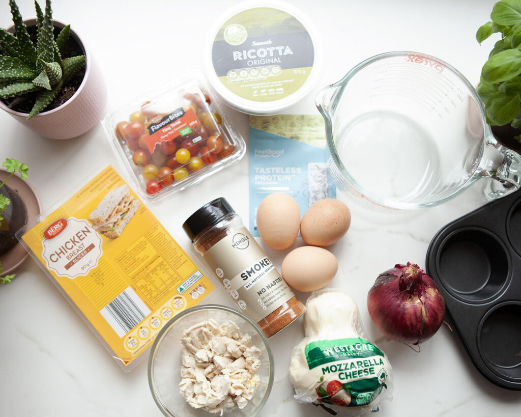 Ingredients for Chicken Cup Bites