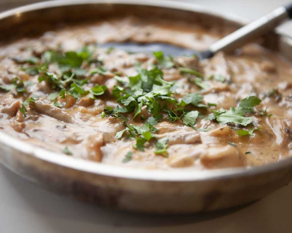 Quick Beef Stroganoff Served