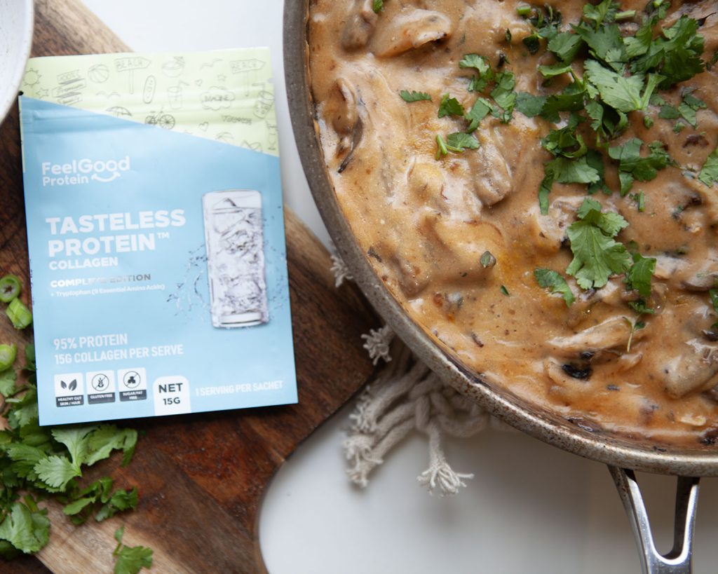 Tasteles Protein and Quick Beef Stroganoff