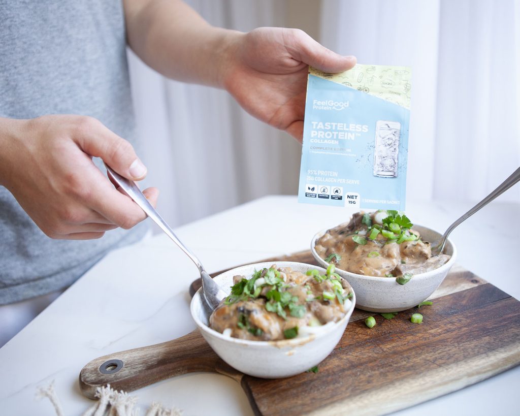 Quick Beef Stroganoff in Bowls