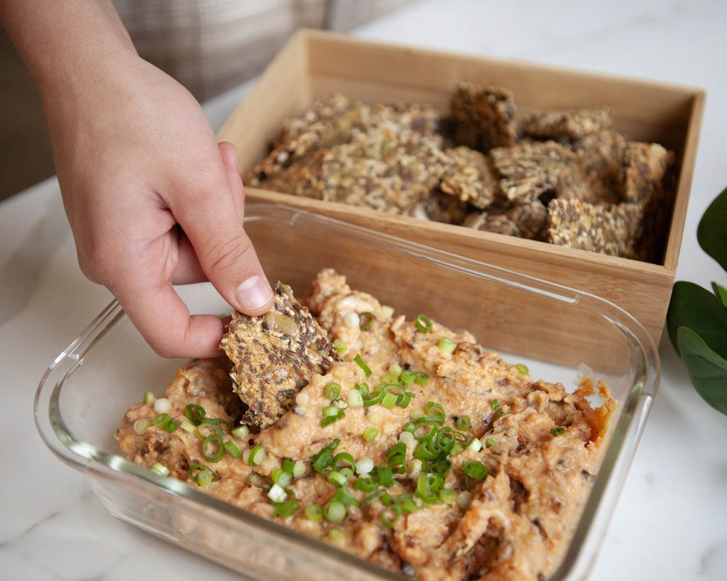 Seeded Protein Crackers Dipped