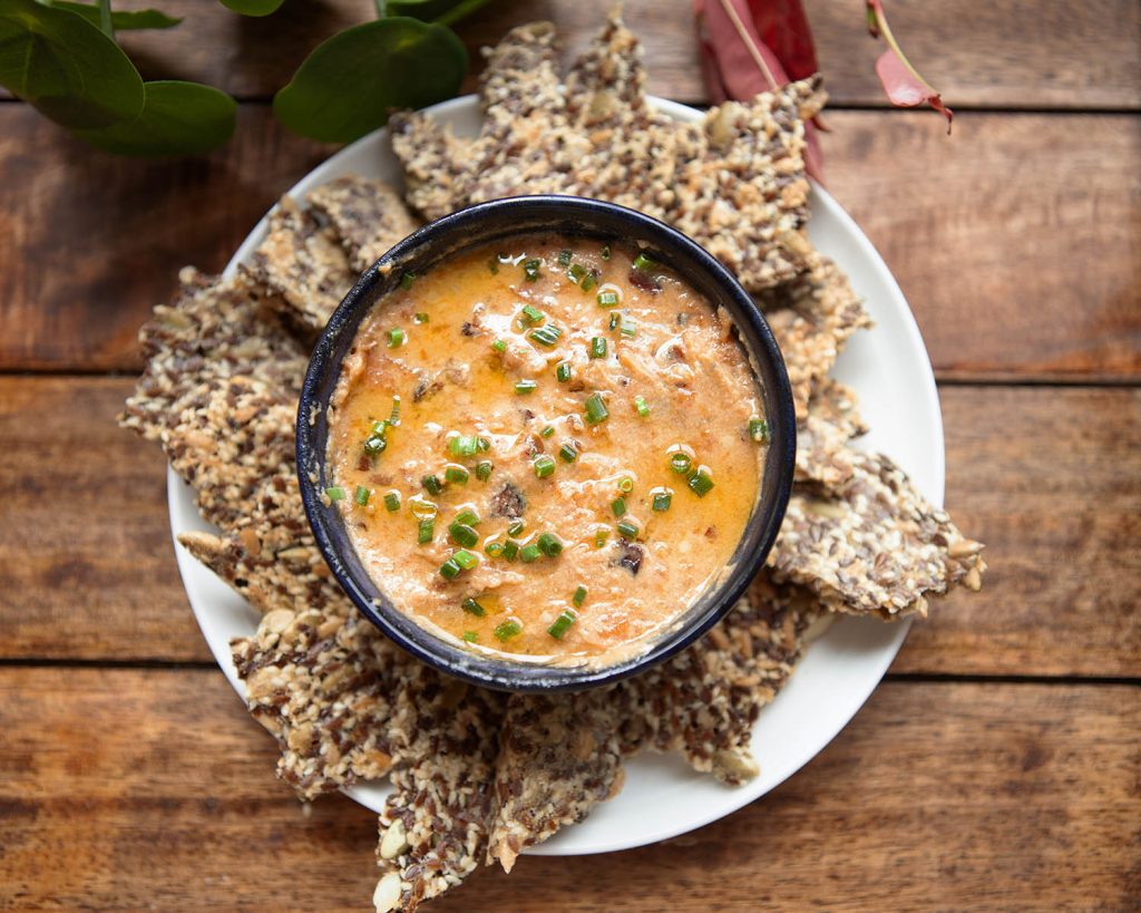 Sweet Potato Protein Dip in Bowl