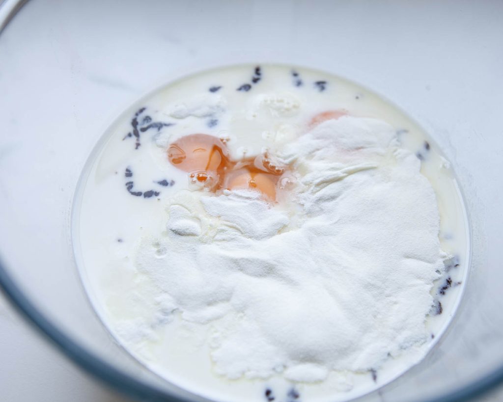 All Ingredients Inside Mixing Bowl