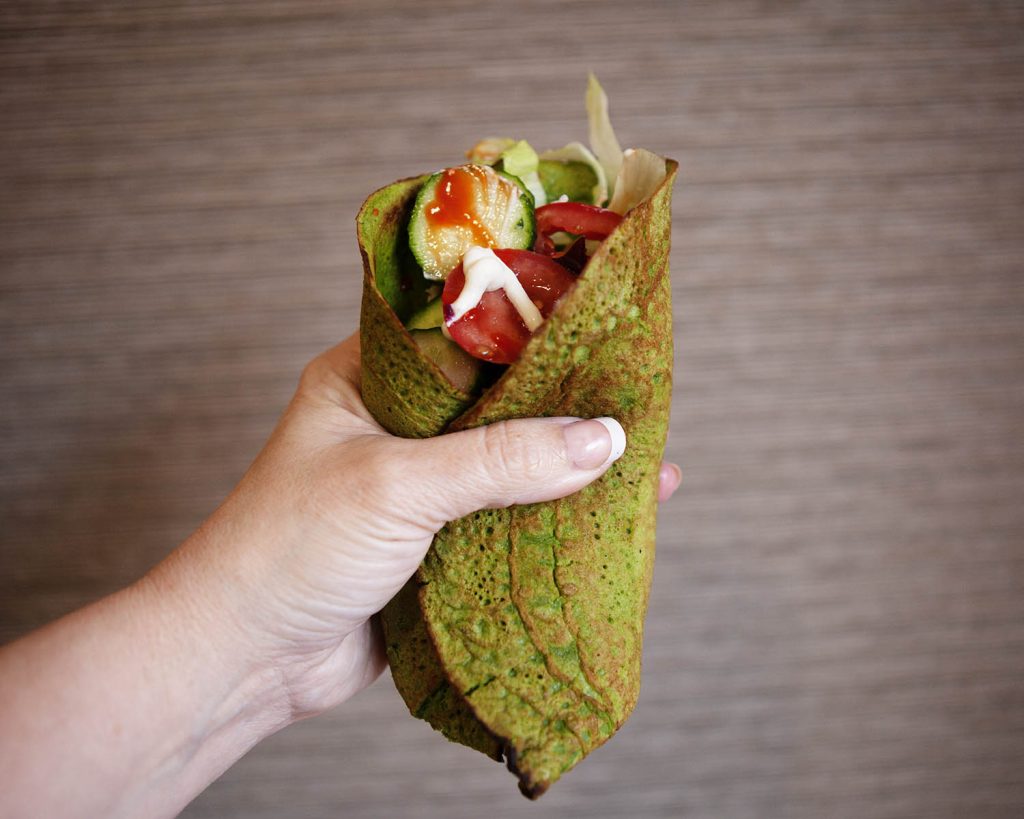 Spinach Protein Wrap Ready