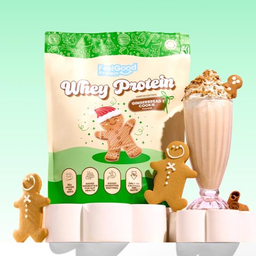 Gingerbread Cookie Limited Edition Flavour of Whey Protein by Feel Good Protein