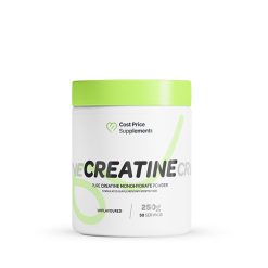 Creatine Monohydrate by Cost Price Supplements 250g serving size