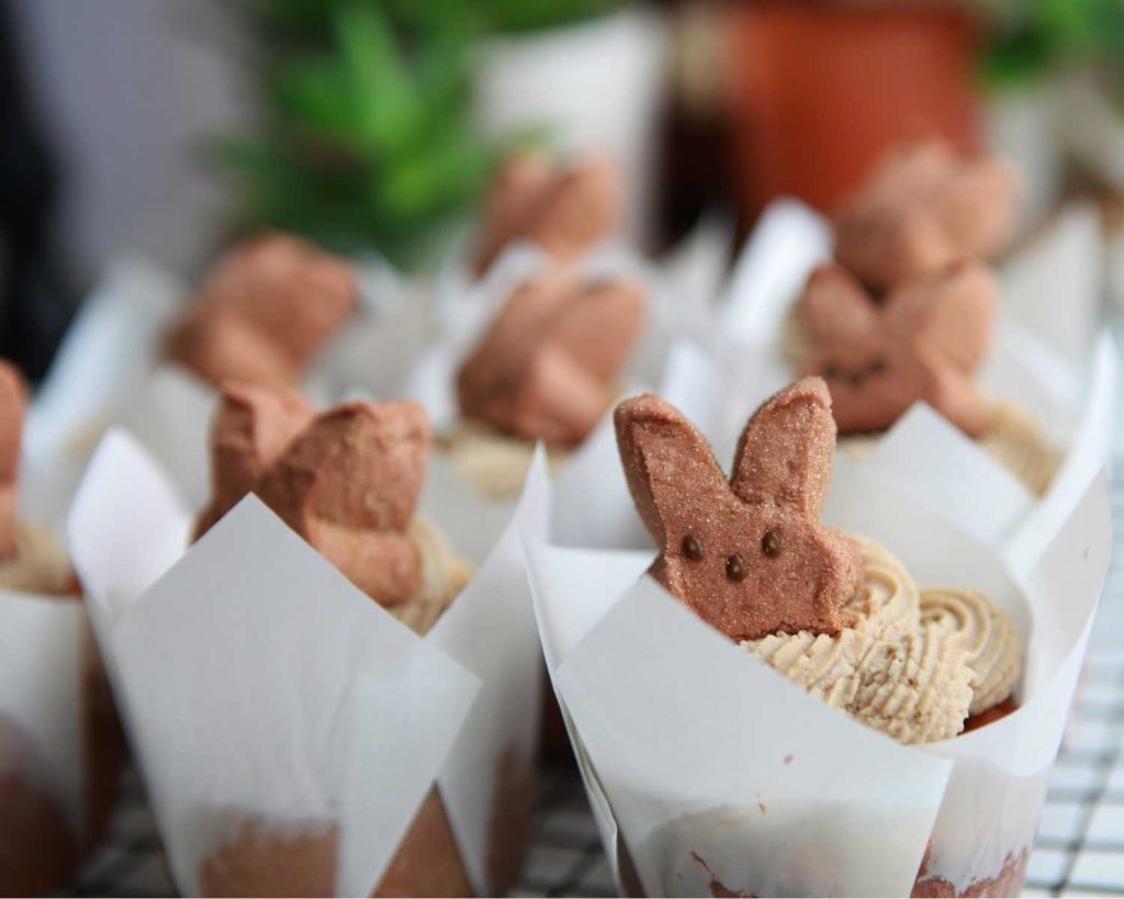 Peanut Brittle Easter Muffins