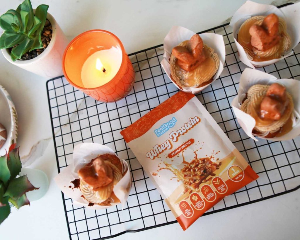 Peanut Brittle Easter Muffins