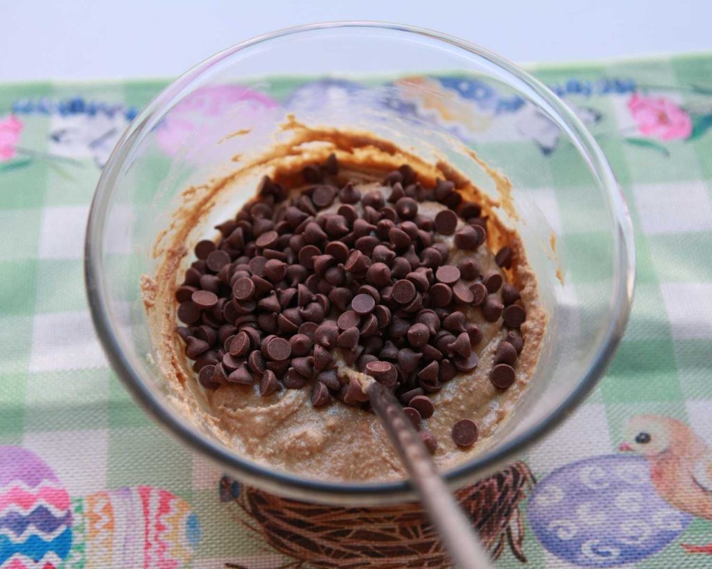 chocolate chips added