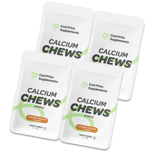 The Calcium Chews by Cost Price Supplements Sample Pack contains 4 Soft Chews