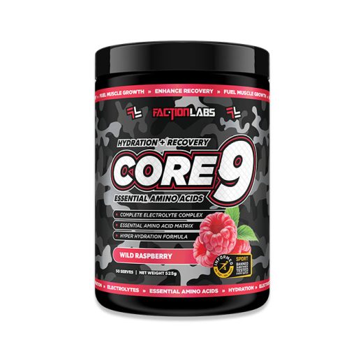 Core 9 by Faction Labs - 50 Serves Wild Raspberry