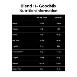 GoodMix - Blend 11 Wholefood Breakfast Booster 400g Nutrition Information