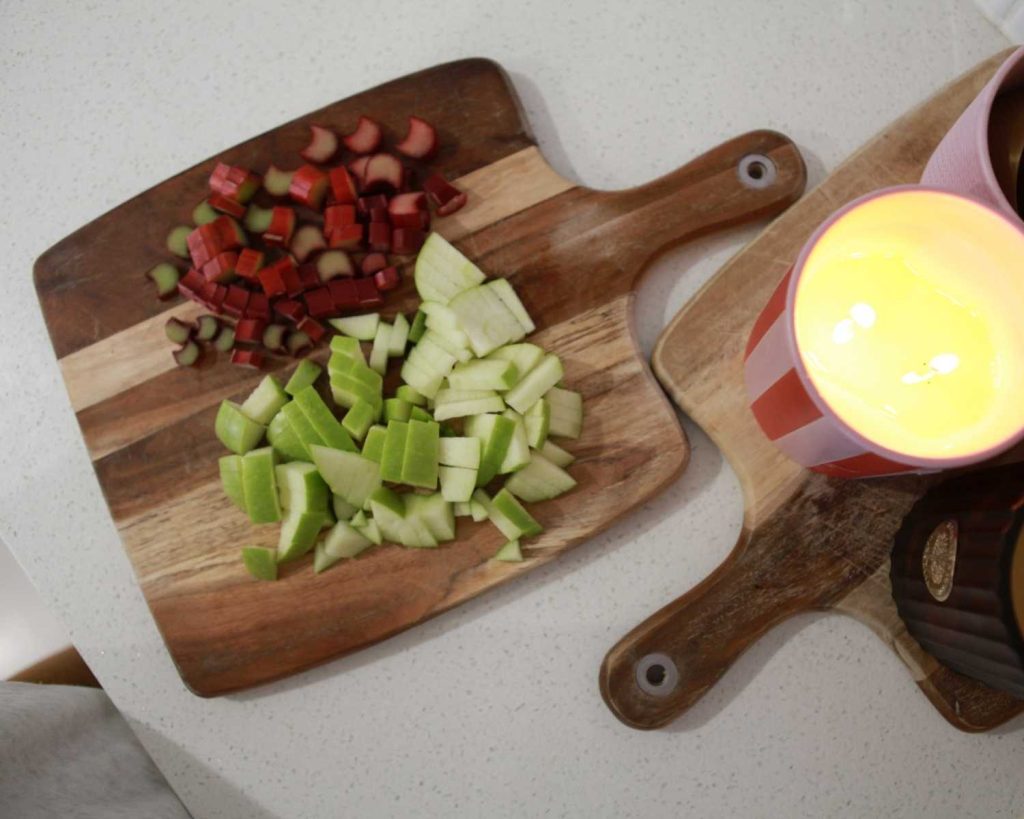 Chopped fruit