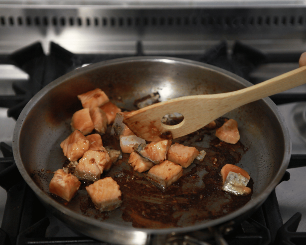 Cooking salmon
