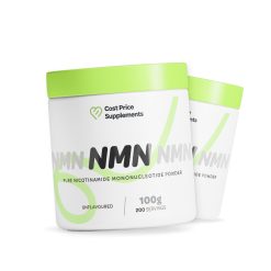Cost Price Supplements NMN Powder 100g – pure Nicotinamide Mononucleotide supplement for supporting cellular energy, NAD+ levels, healthy ageing, and daily vitality