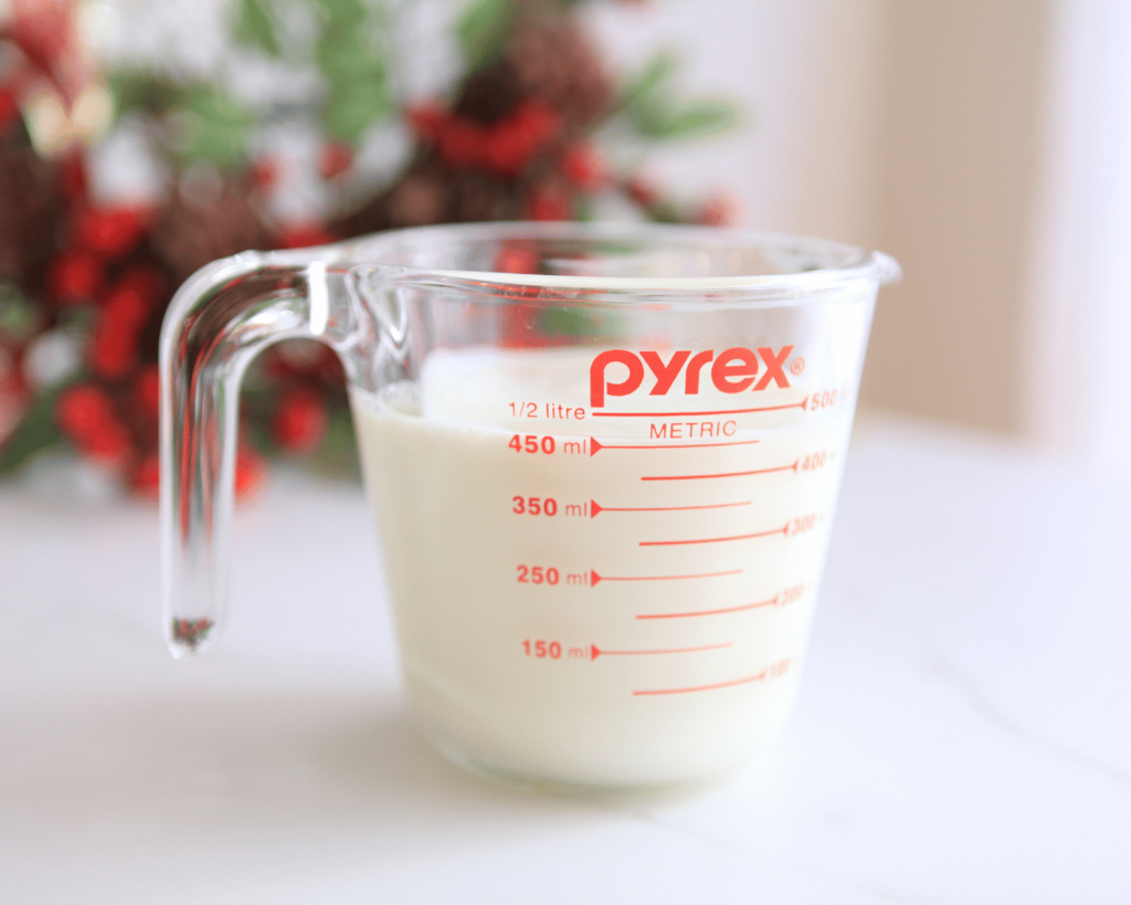 Milk in jug