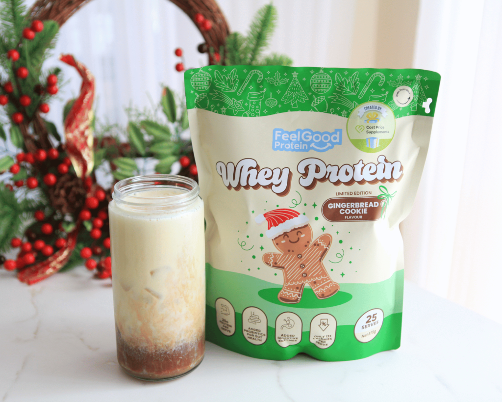 Iced Gingerbread Latte with Vanilla Cold Foam
