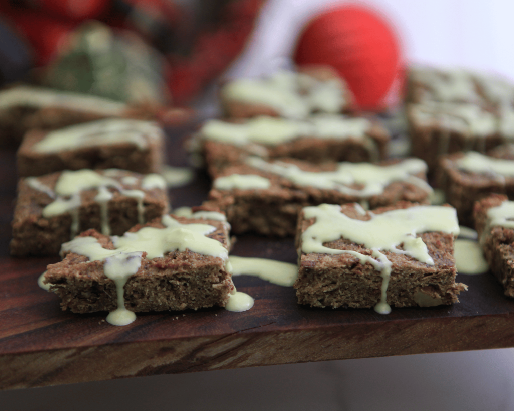 Gingerbread Cookie Protein Slice