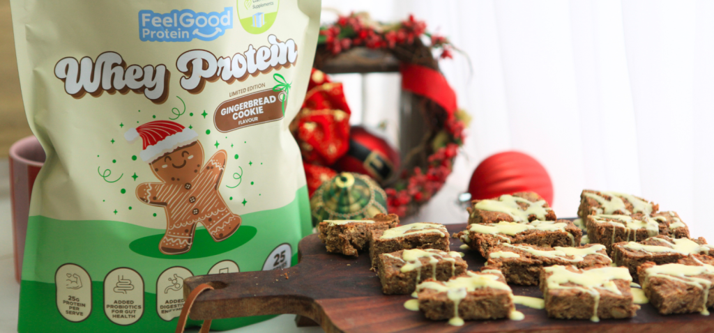 Gingerbread Cookie Protein Slice - Website Header