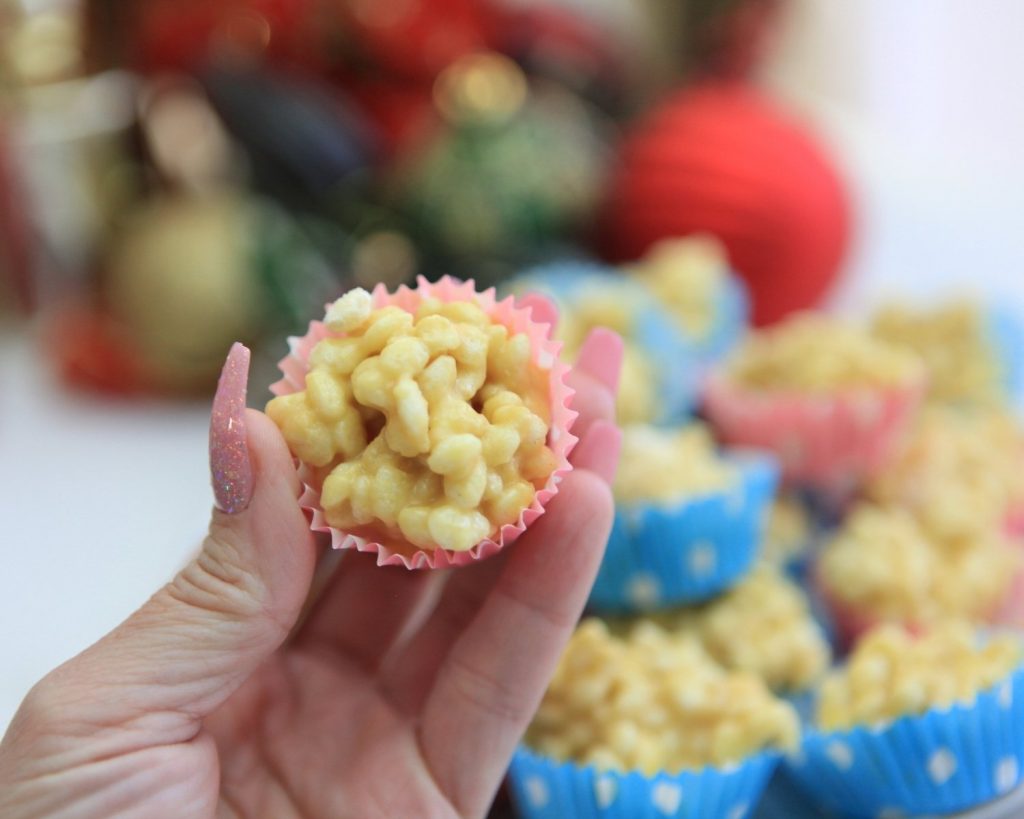 Mini Protein Eggnog Crackles