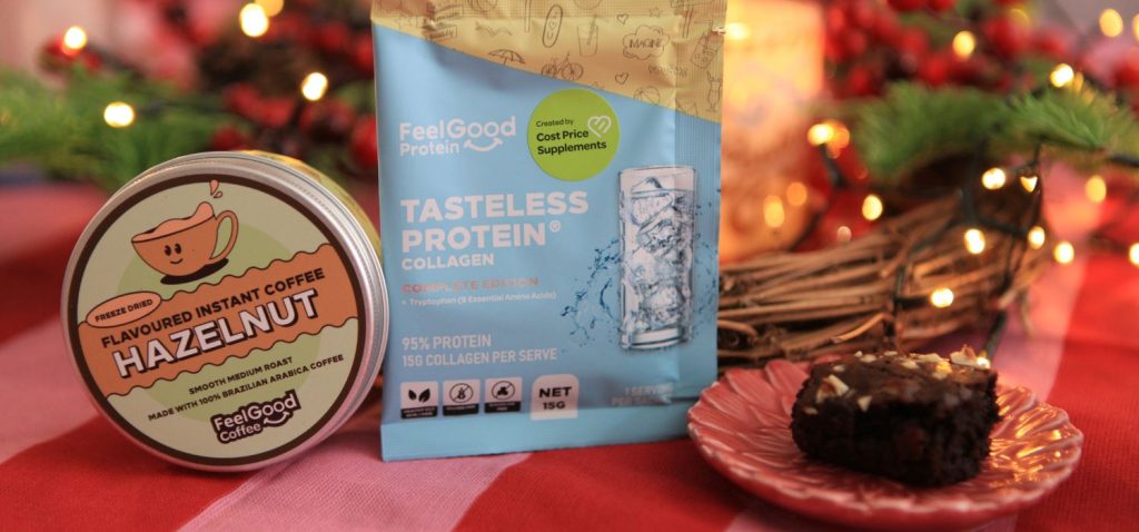 Hazelnut Coffee Protein Brownie - Recipe Header