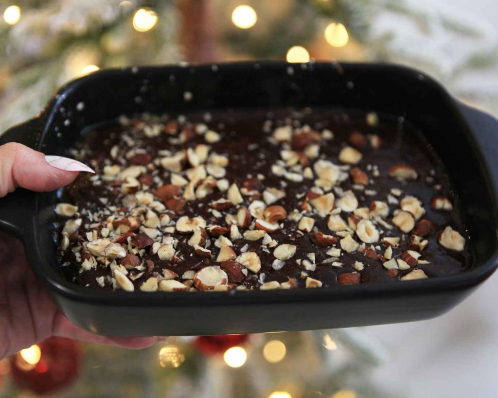 hazelnut coffee protein brownies