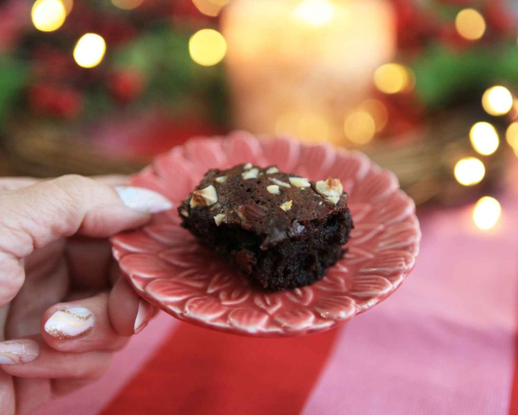 hazelnut coffee protein brownies