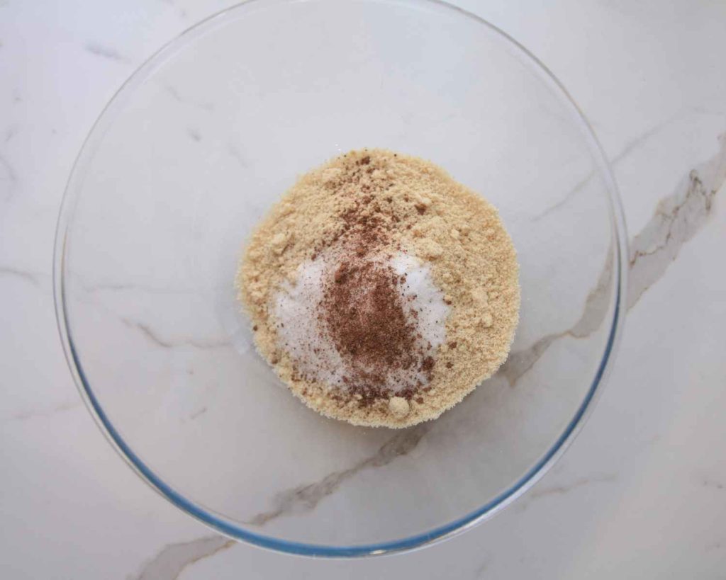 Dry ingredients in a bowl