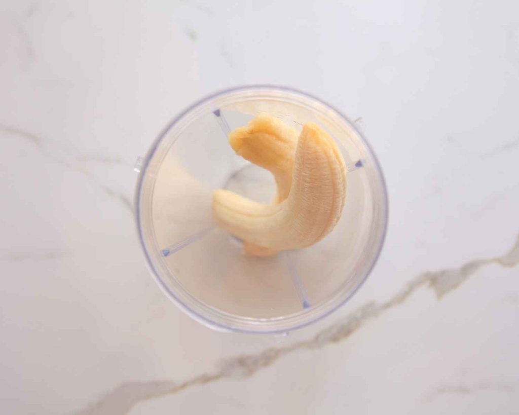 Banana in a blender