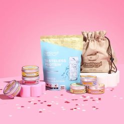 The Morning Ritual Pack - Bundle - Tasteless Protein with the Feel Good Coffee Assorted pack on a coloured background