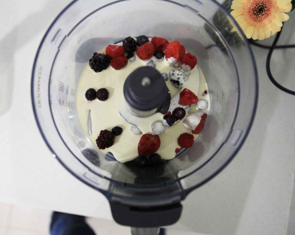 Ingredients in food processor