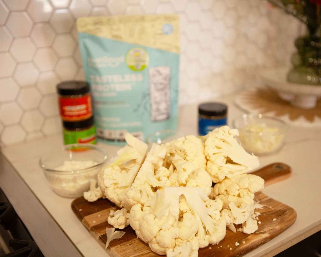 Chopped cauliflower