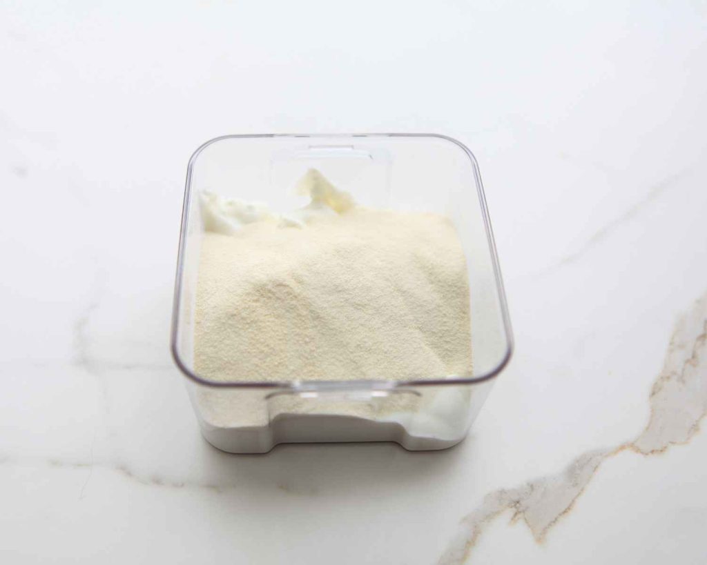 Whey protein in yoghurt