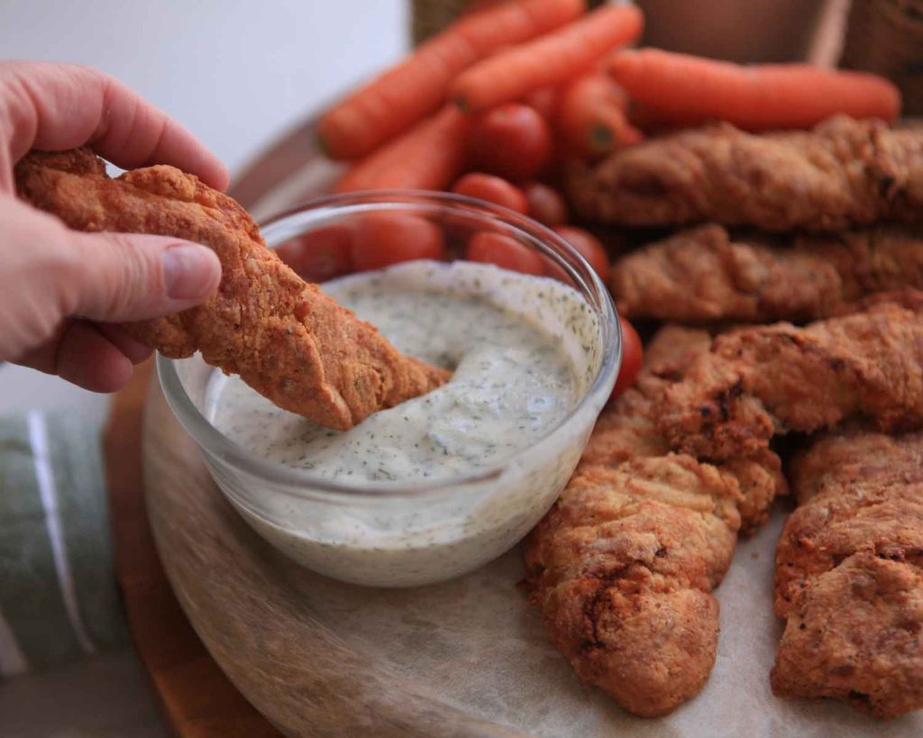 Pizza Scroll Sticks with Ranch Dip