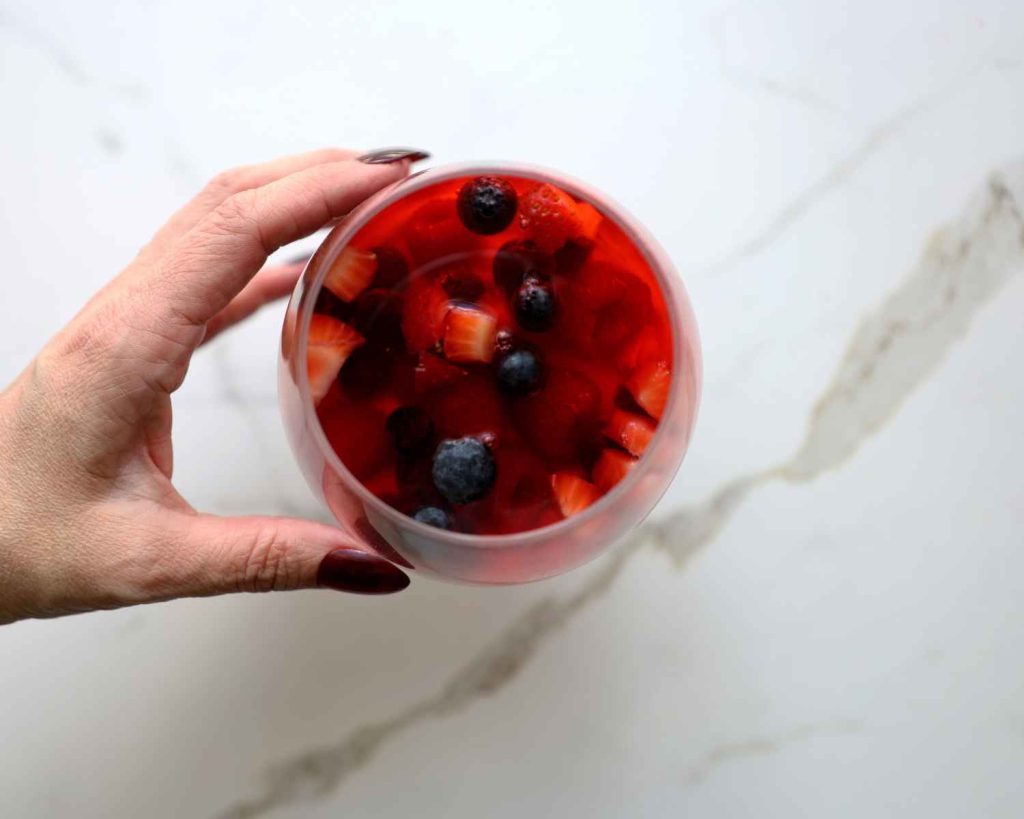 Strawberry Rhubarb Protein Dessert